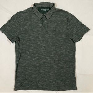 John Varvatos Cotton Henley Polo Shirt Size Large